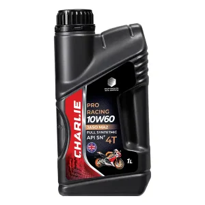 روغن موتور سیکلت فول سنتتیک چارلی 1 لیتر – PRO RACING 10W60 MA2 1L